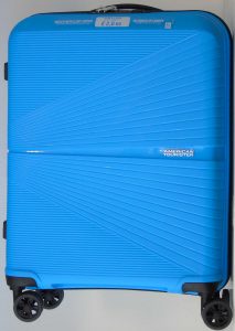 Valigia American Tourister in polipropilene color azzurro